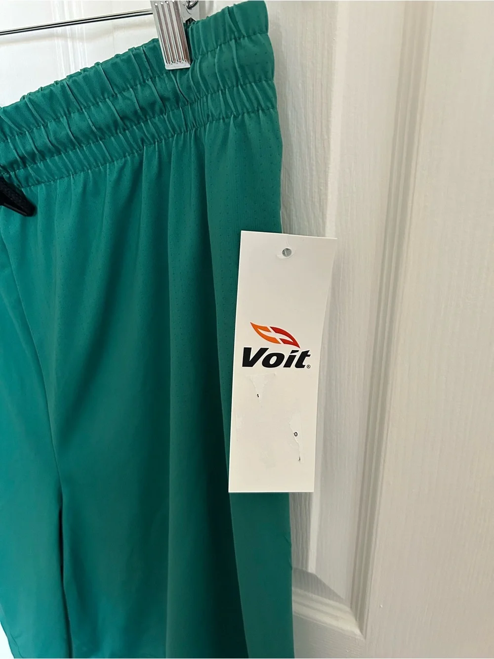 Men's Athletic Shorts in Teal Green with Elastic Waist